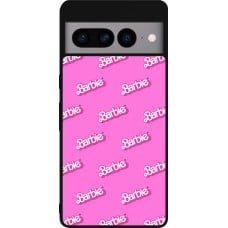 Coque Google Pixel 7 Pro - Silicone rigide noir Barbie Pattern