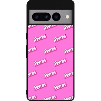 Coque Google Pixel 7 Pro - Silicone rigide noir Barbie Pattern