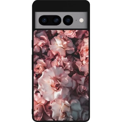 Coque Google Pixel 7 Pro - Silicone rigide noir Beautiful Roses