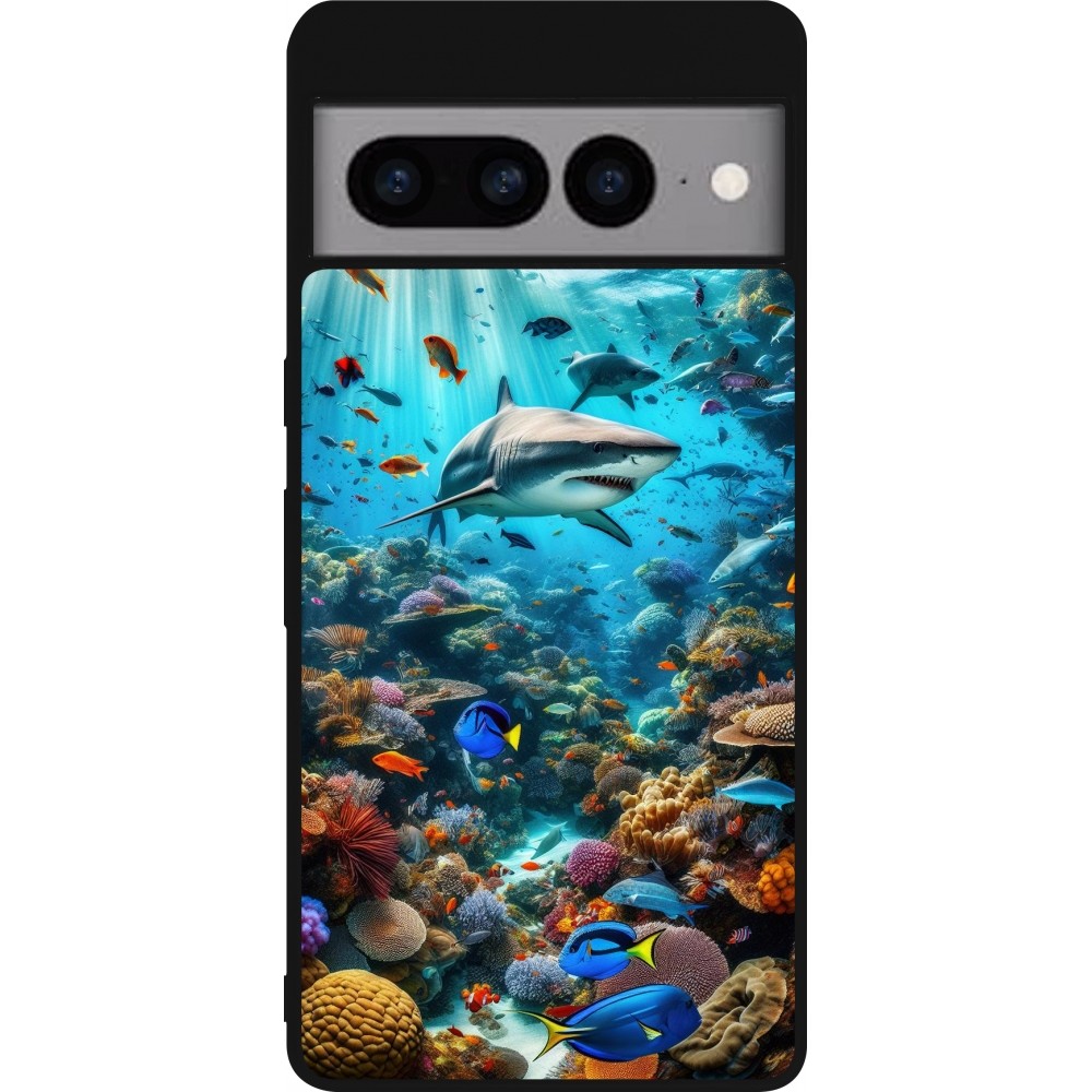 Coque Google Pixel 7 Pro - Silicone rigide noir Bora Bora Mer et Merveilles