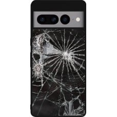 Coque Google Pixel 7 Pro - Silicone rigide noir Broken Screen