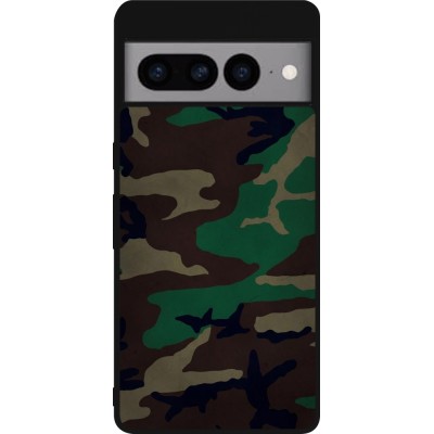 Coque Google Pixel 7 Pro - Silicone rigide noir Camouflage 3