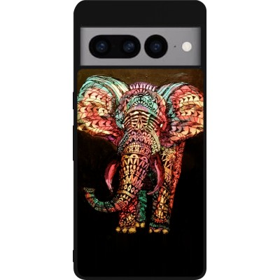 Coque Google Pixel 7 Pro - Silicone rigide noir Elephant 02