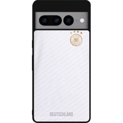 Coque Google Pixel 7 Pro - Silicone rigide noir Maillot de football Allemagne 2022 personnalisable