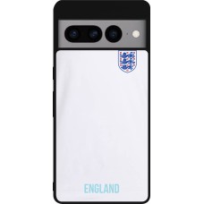 Coque Google Pixel 7 Pro - Silicone rigide noir Maillot de football Angleterre 2022 personnalisable