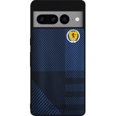 Coque Google Pixel 7 Pro - Silicone rigide noir Maillot de football Ecosse personnalisable