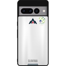 Coque Google Pixel 7 Pro - Silicone rigide noir Maillot de football Slovénie