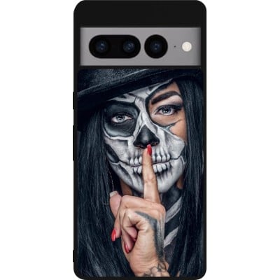 Coque Google Pixel 7 Pro - Silicone rigide noir Halloween 18 19