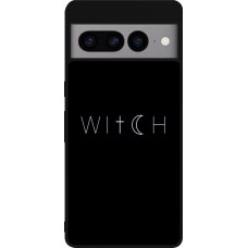 Coque Google Pixel 7 Pro - Silicone rigide noir Halloween 22 witch word