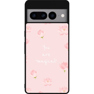 Coque Google Pixel 7 Pro - Silicone rigide noir Mom 2023 your are magical