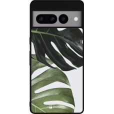 Coque Google Pixel 7 Pro - Silicone rigide noir Monstera Plant