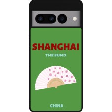 Coque Google Pixel 7 Pro - Silicone rigide noir Pop Summer Destination Shanghai