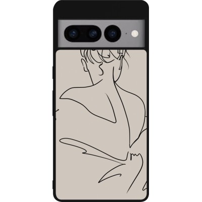 Coque Google Pixel 7 Pro - Silicone rigide noir Salnikova 05