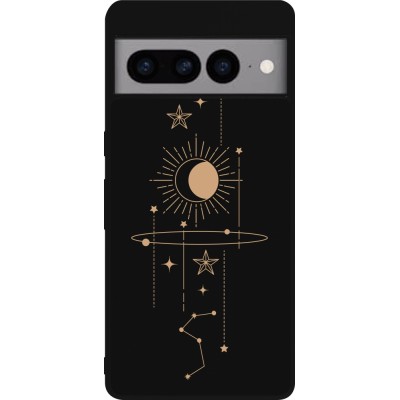 Coque Google Pixel 7 Pro - Silicone rigide noir Spring 23 astro