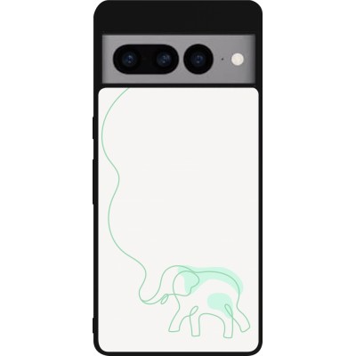 Coque Google Pixel 7 Pro - Silicone rigide noir Spring 23 baby elephant