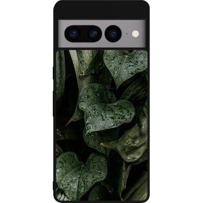 Coque Google Pixel 7 Pro - Silicone rigide noir Spring 23 fresh plants