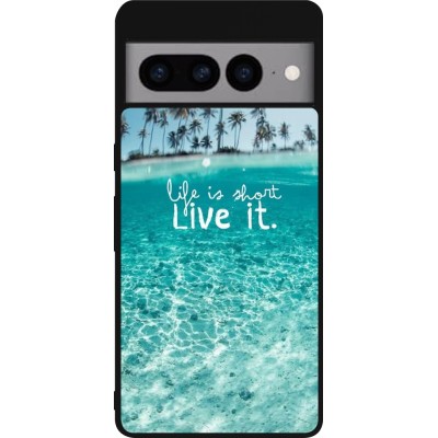 Coque Google Pixel 7 Pro - Silicone rigide noir Summer 18 24