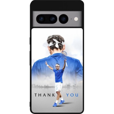 Coque Google Pixel 7 Pro - Silicone rigide noir Thank you Roger