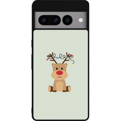 Coque Google Pixel 7 Pro - Silicone rigide noir Christmas 22 baby reindeer