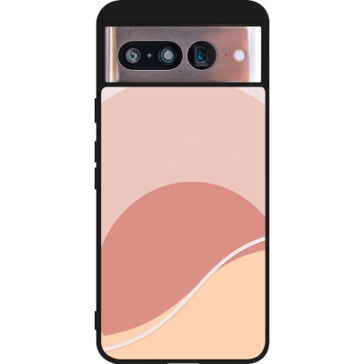 Coque Google Pixel 8 - Silicone rigide noir Autumn 22 abstract sunrise