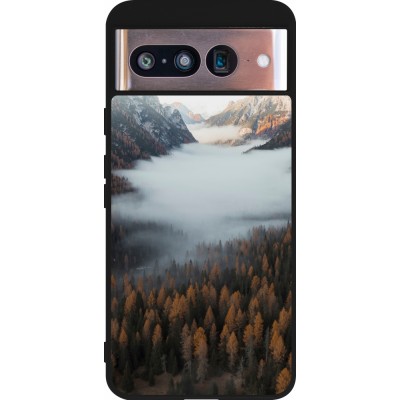 Coque Google Pixel 8 - Silicone rigide noir Autumn 22 forest lanscape