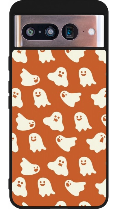 Coque Google Pixel 8 - Silicone rigide noir Autumn 2024 mini ghosts