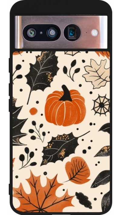 Coque Google Pixel 8 - Silicone rigide noir Autumn 2024 nature