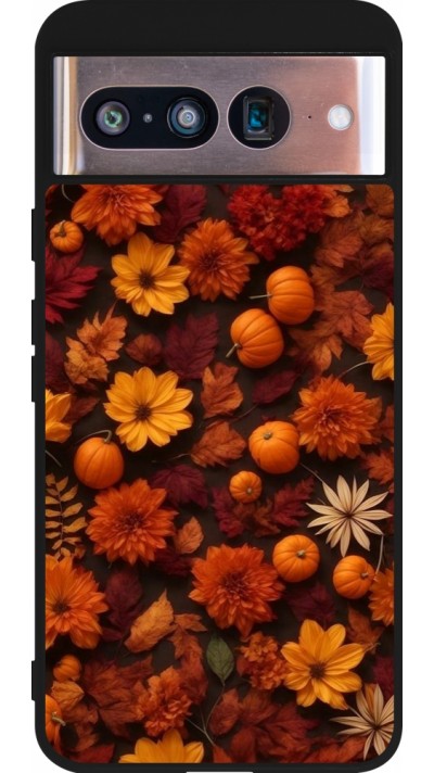 Coque Google Pixel 8 - Silicone rigide noir Autumn 2024 potpourri