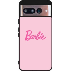 Coque Google Pixel 8 - Silicone rigide noir Barbie Text