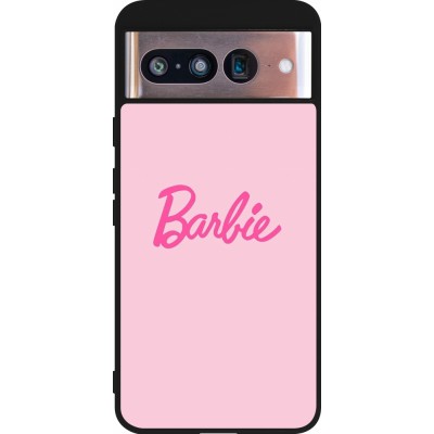 Coque Google Pixel 8 - Silicone rigide noir Barbie Text