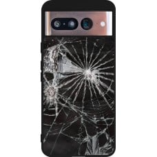 Coque Google Pixel 8 - Silicone rigide noir Broken Screen