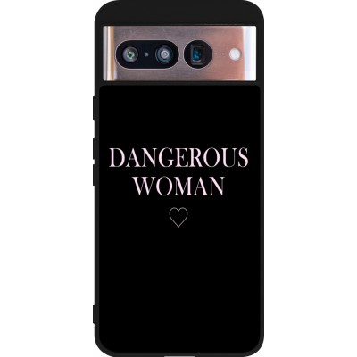 Coque Google Pixel 8 - Silicone rigide noir Dangerous woman