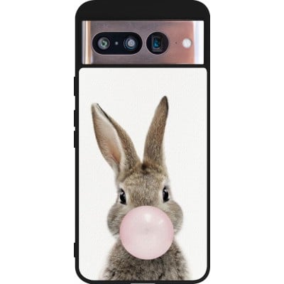 Coque Google Pixel 8 - Silicone rigide noir Easter 2023 bubble gum bunny