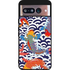 Google Pixel 8 Case Hülle - Silikon schwarz Easter 2023 japanese fish