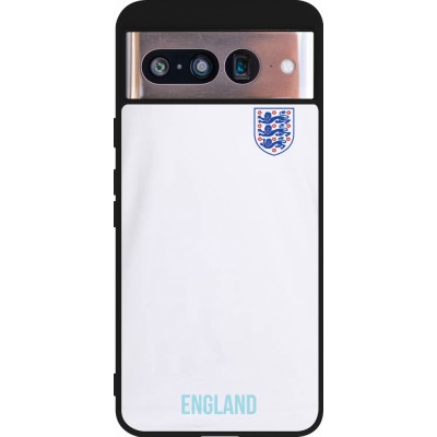 Coque Google Pixel 8 - Silicone rigide noir Maillot de football Angleterre 2022 personnalisable