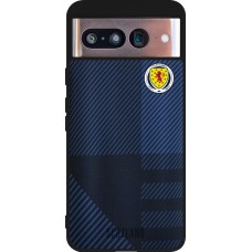 Coque Google Pixel 8 - Silicone rigide noir Maillot de football Ecosse personnalisable