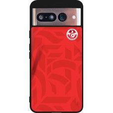 Coque Google Pixel 8 - Silicone rigide noir Maillot de football Tunisie 2022 personnalisable