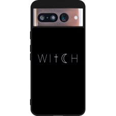 Coque Google Pixel 8 - Silicone rigide noir Halloween 22 witch word