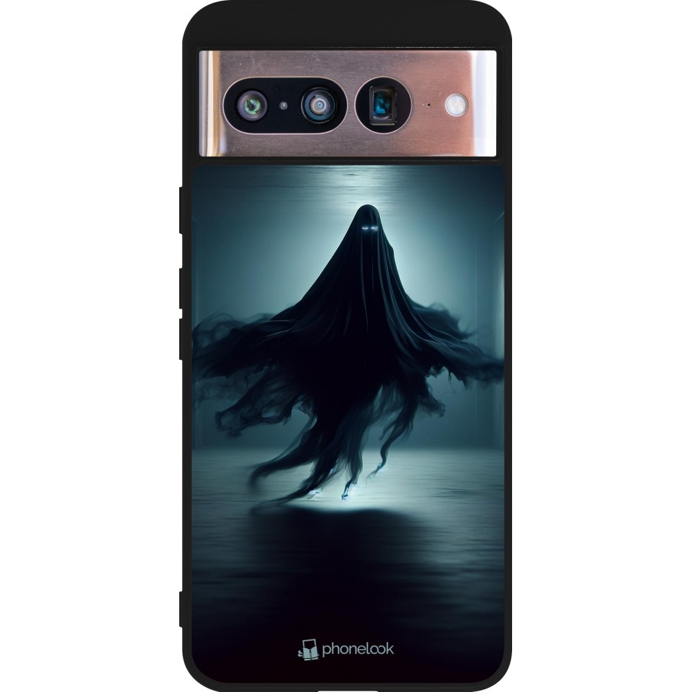 Google Pixel 8 Case Hülle - Silikon schwarz Halloween 2024 Spektraler Schatten