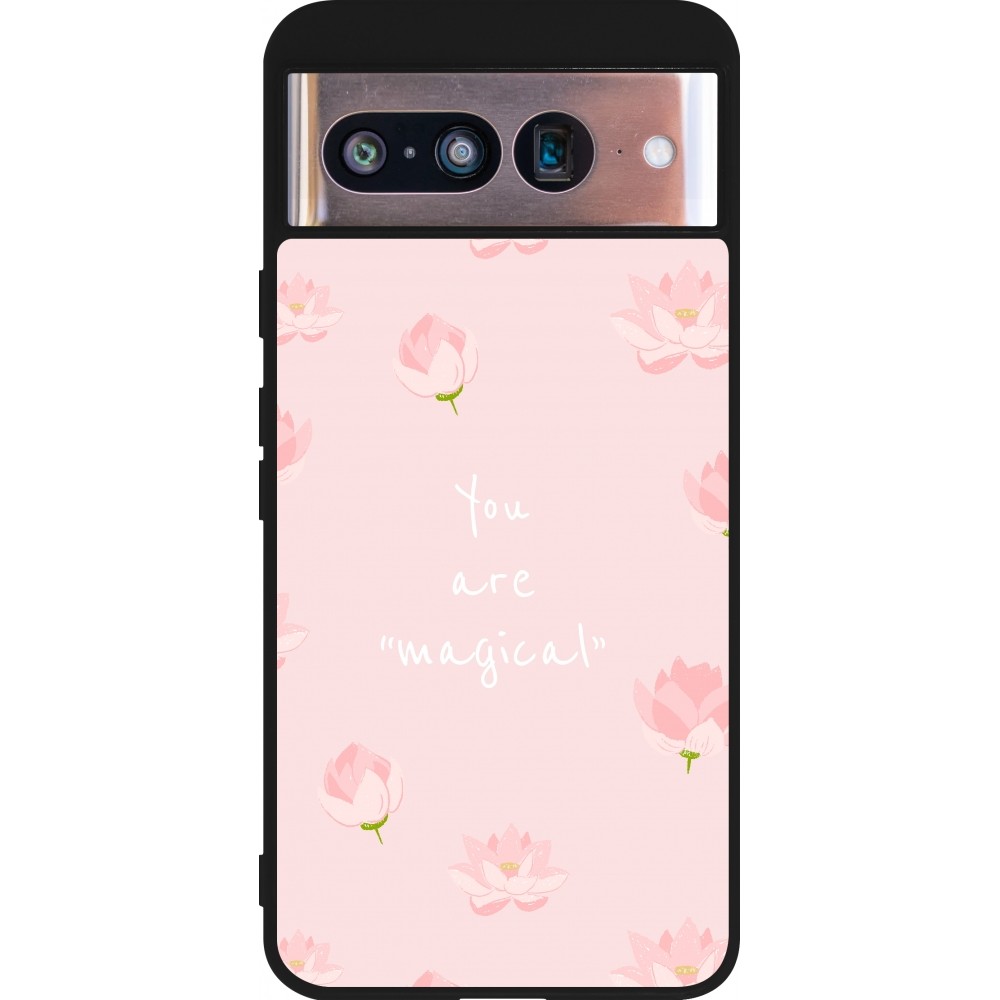 Coque Google Pixel 8 - Silicone rigide noir Mom 2023 your are magical