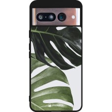 Coque Google Pixel 8 - Silicone rigide noir Monstera Plant