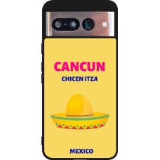 Coque Google Pixel 8 - Silicone rigide noir Pop Summer Destination Cancun