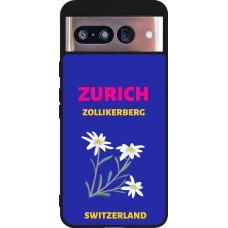 Google Pixel 8 Case Hülle - Silikon schwarz Pop Summer Destination Zurich