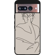 Coque Google Pixel 8 - Silicone rigide noir Salnikova 05