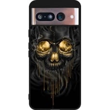 Coque Google Pixel 8 - Silicone rigide noir Skull 02