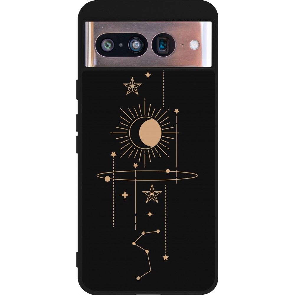 Coque Google Pixel 8 - Silicone rigide noir Spring 23 astro