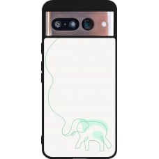 Coque Google Pixel 8 - Silicone rigide noir Spring 23 baby elephant