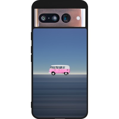 Coque Google Pixel 8 - Silicone rigide noir Spring 23 pink bus