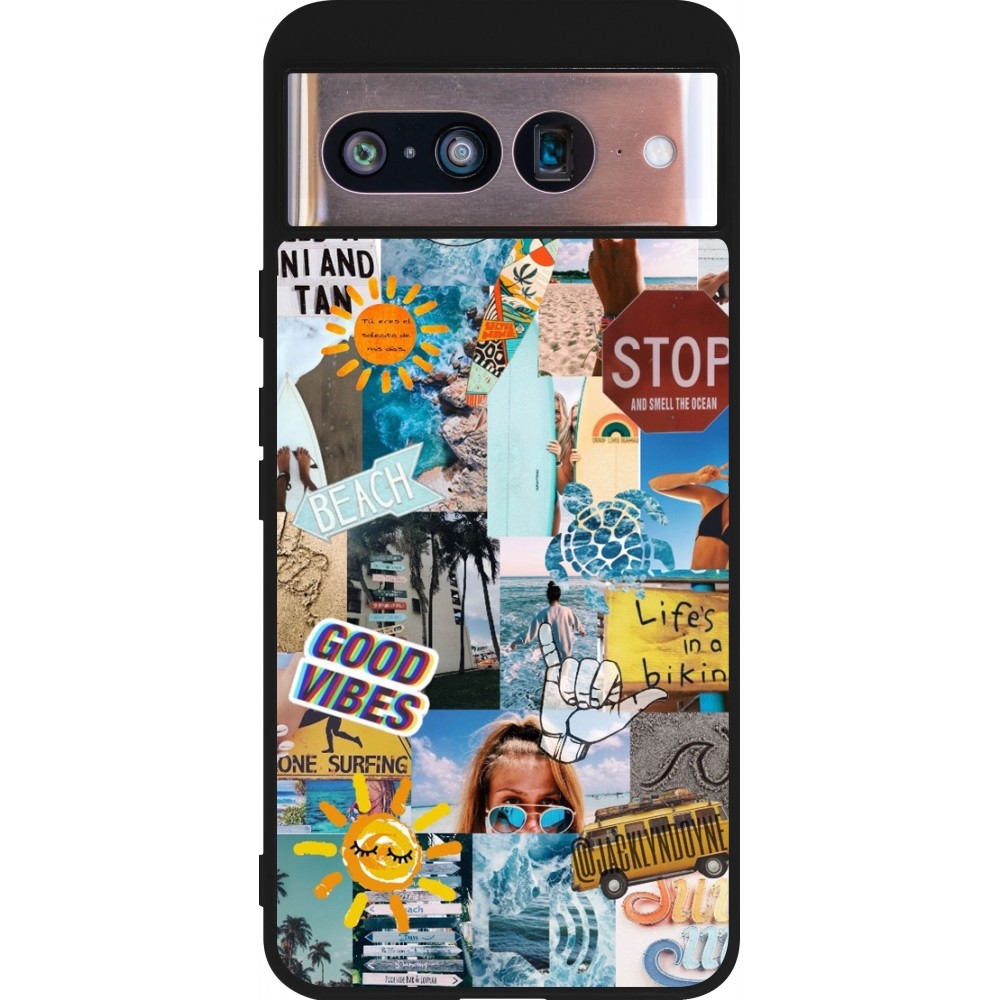 Coque Google Pixel 8 - Silicone rigide noir Summer 2021 15