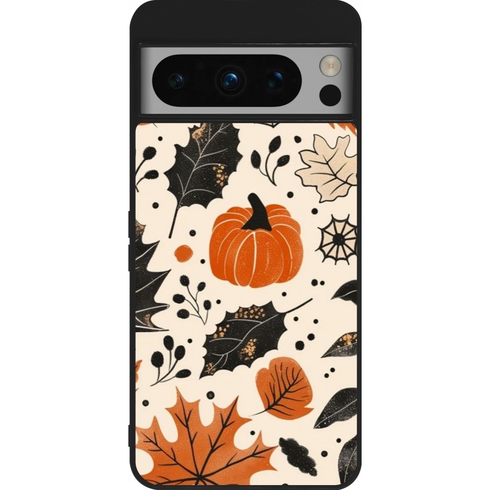 Coque Google Pixel 8 Pro - Silicone rigide noir Autumn 2024 nature